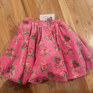 Vintage Betsey Johnson, 6X kids skirt floral
